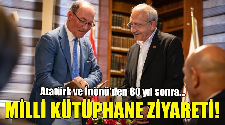 Kılıçdaroğlu İzmir Milli Kütüphanesi nde!