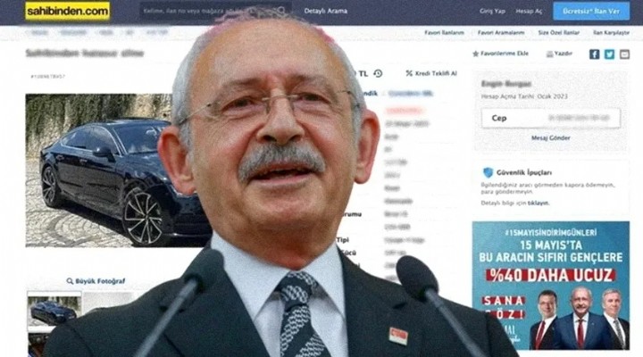 Kılıçdaroğlu, Sahibinden e reklam verdi!