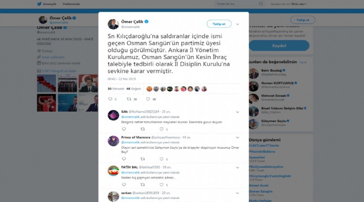 Kemal Kılıçdaroğlu na saldıran AK Parti üyesi