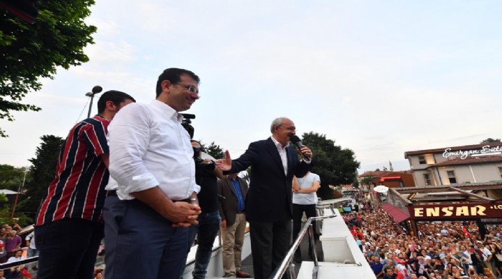 Kılıçdaroğlu ve İmamoğlu ndan Eyüpsultan da ortak miting