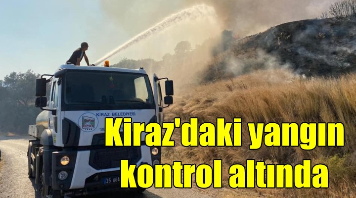 Kiraz da çıkan yangın kontrol altında