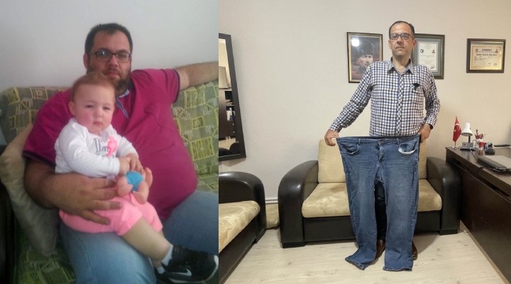 Kızı için 9 ayda 71 kilo verdi!