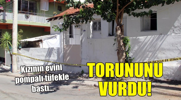 Kızının evini pompalı tüfekle bastı!