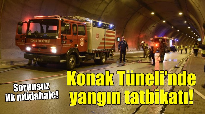 Konak Tüneli’nde yangın tatbikatı!