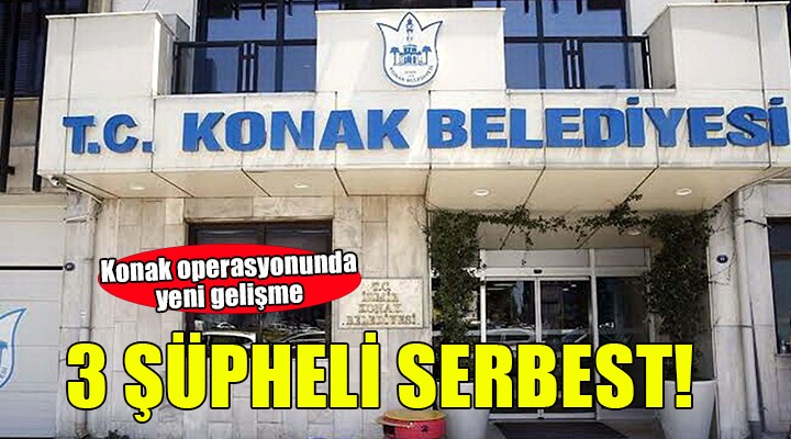Konak operasyonunda yeni gelişme... 3 şüpheli serbest bırakıldı!