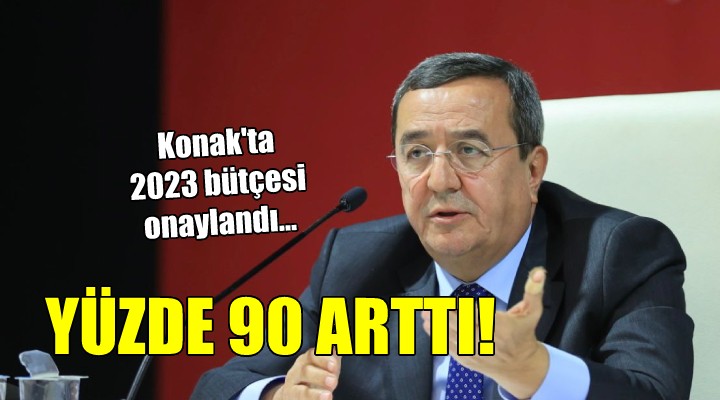 Konak ta 2023 bütçesi onaylandı...