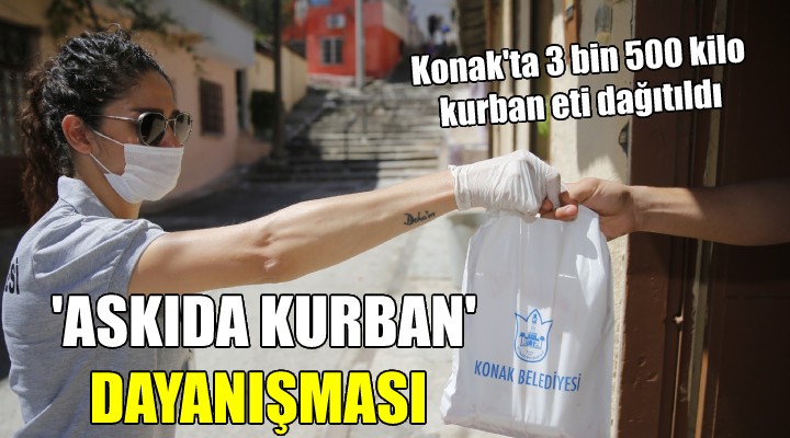 Konak ta  Askıda Kurban  dayanışması