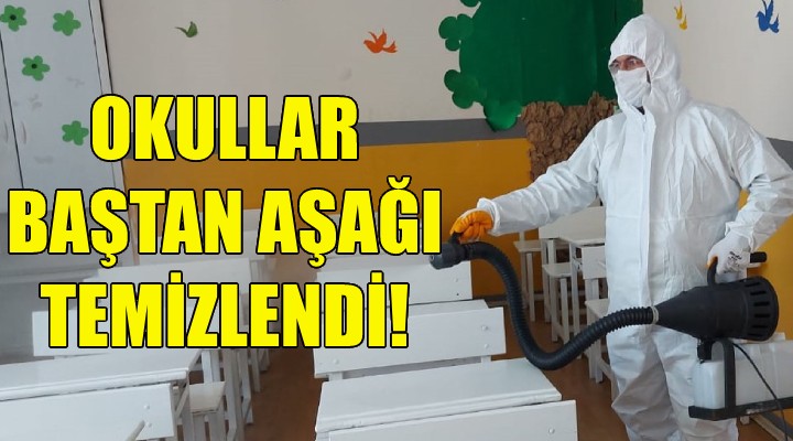 Konak ta okullar baştan aşağı temizlendi!