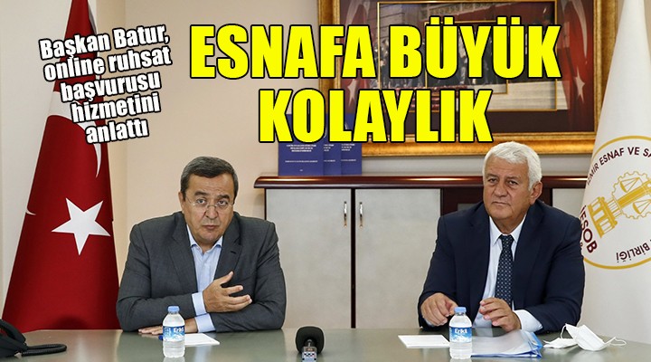 Konak tan esnafa online ruhsat kolaylığı...