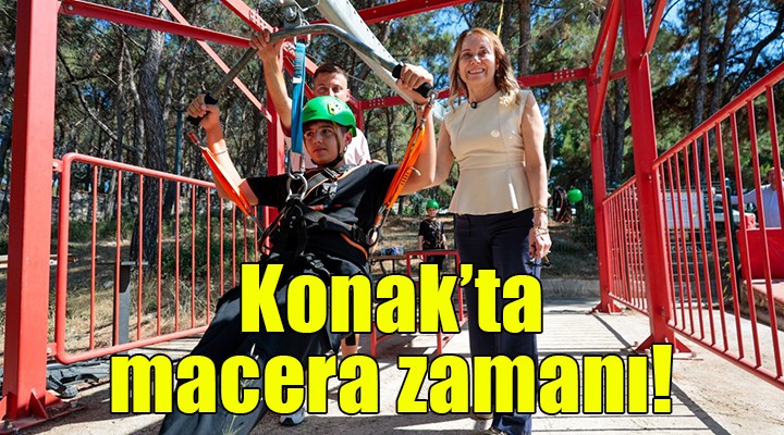 Konak’ın Macera Parkı’nda eğlence başladı