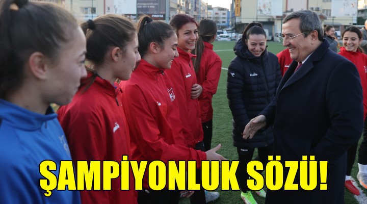 Konak’ın kadın futbol takımından şampiyonluk sözü!