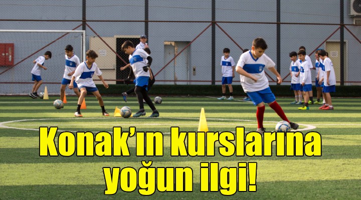 Konak’ın spor kurslarına yoğun ilgi!