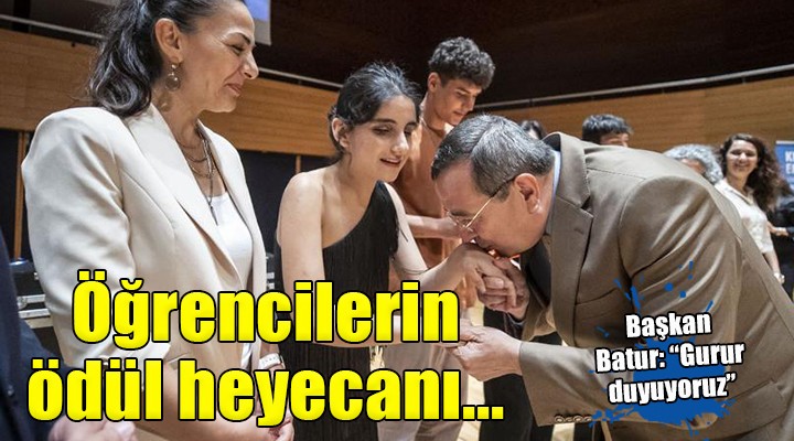 Konaklı öğrencilerin ödül heyecanı...