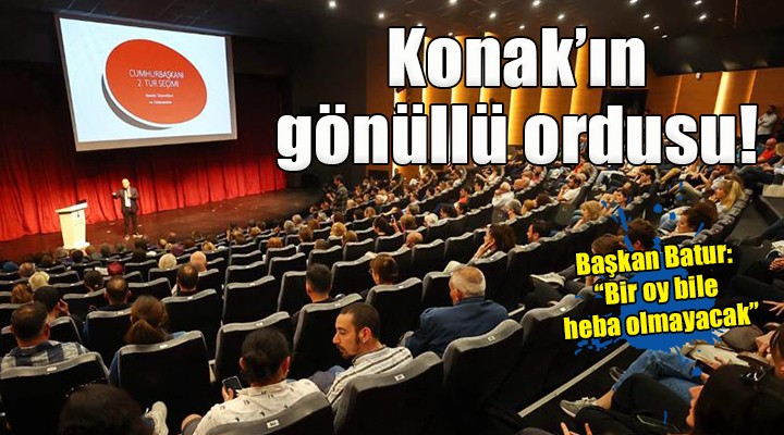 Konak’ta gönüllü ordusu seçime hazır...