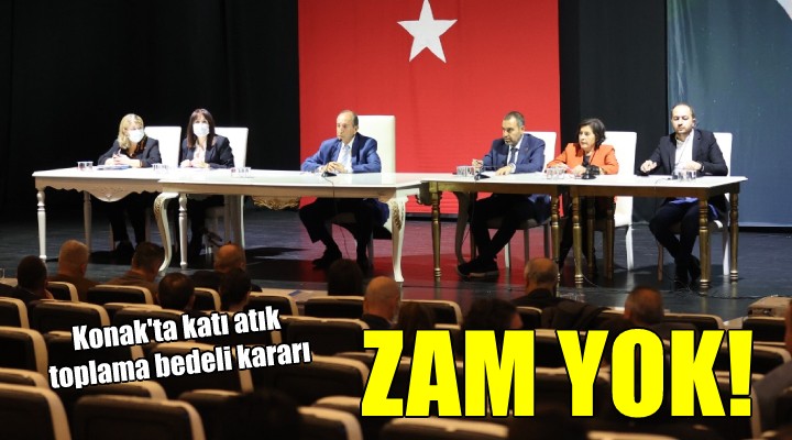 Konak’ta katı atık toplama bedeline zam yok