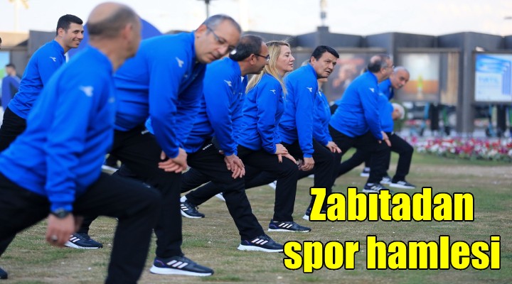 Konak’ta zabıta düzenli spora başladı