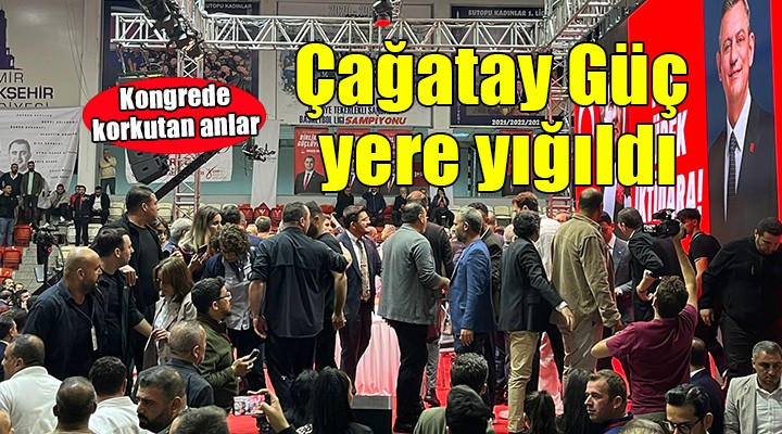 Kongrede korkutan anlar... Çağatay Güç yere yığıldı!