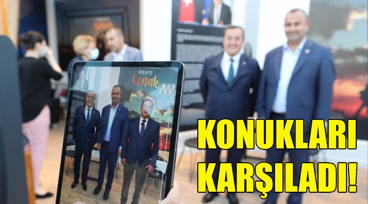 Konukları, başkan Batur karşıladı!