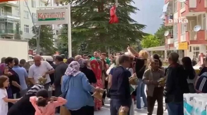 Konya’da ucuz şeker izdihamı:  Ağzımızı da açtırmıyorlar, oturup ağlamak lazım 