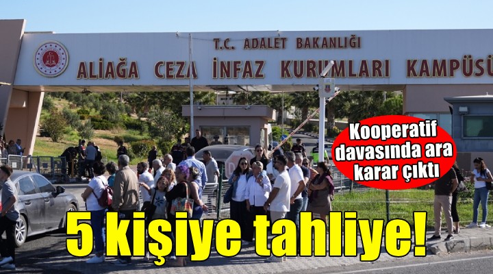 Kooperatif davasında ara karar çıktı... 5 kişiye tahliye!
