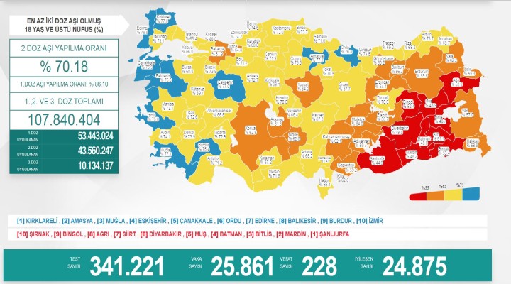 Koronavirüs 228 can daha aldı