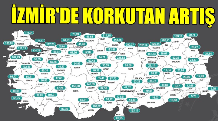 Koronavirüs il haritası açıklandı... İZMİR DE KORKUTAN ARTIŞ!