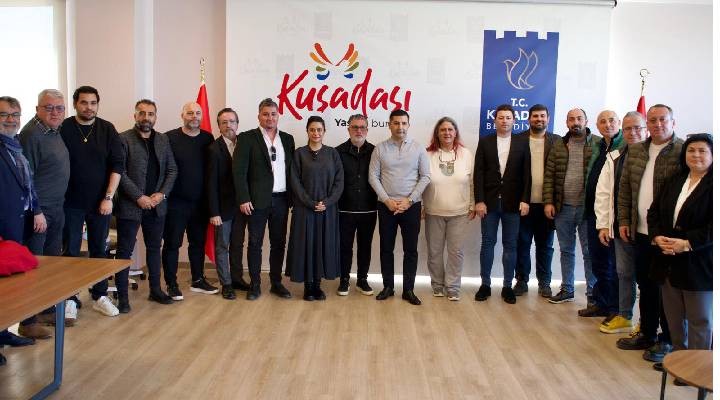 Kuşadasıspor yönetiminden Başkan Ömer Günel e ziyaret