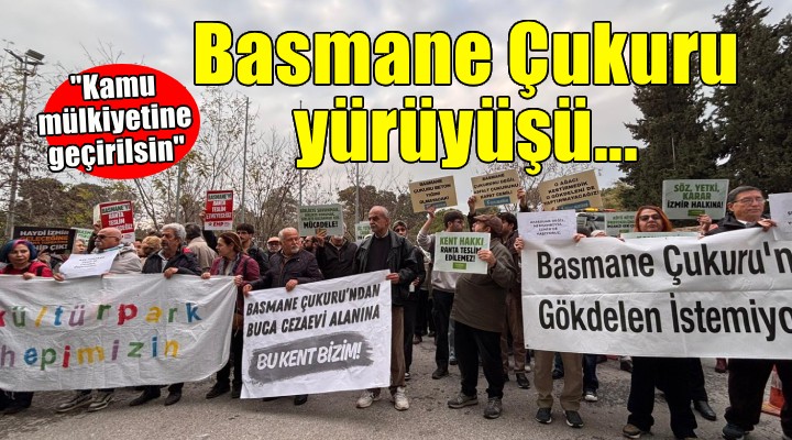 Kültürpark Platformu'ndan ''Basmane Çukuru'' yürüyüşü