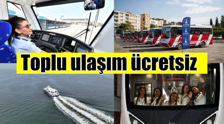 Kurban Bayramı nda toplu ulaşım ücretsiz!