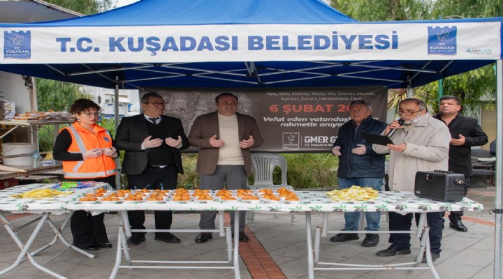 Kuşadası Belediyesi nden deprem şehitleri için lokma hayrı