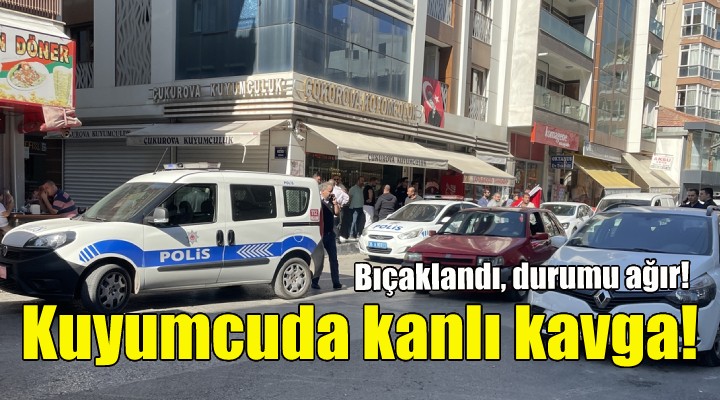 Kuyumcuda kanlı kavga!