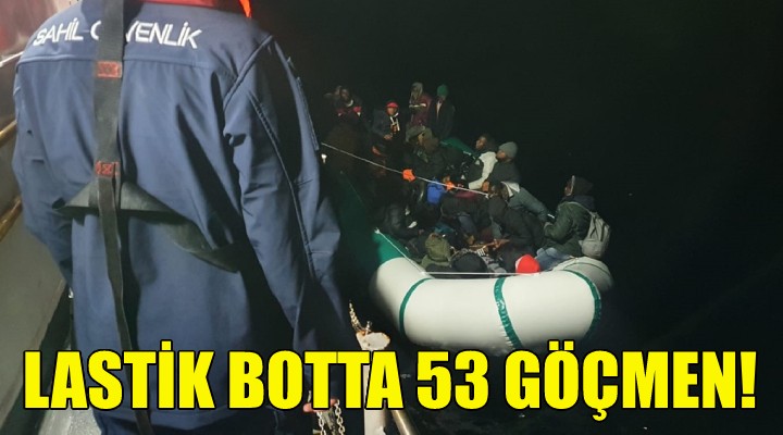 Lastik botta 53 göçmen!