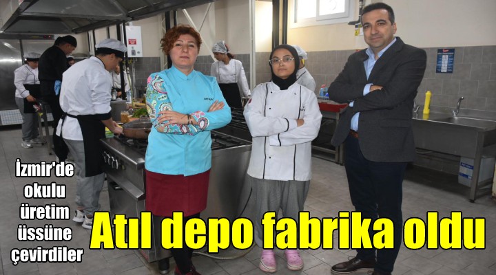 Lisenin atıl deposu yemek fabrikasına dönüştü