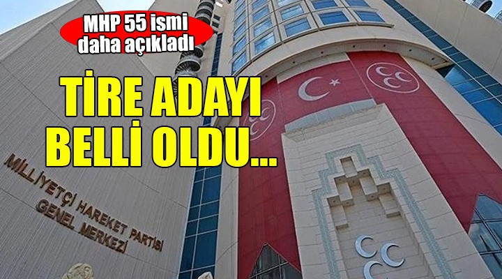 MHP Tire adayı belli oldu