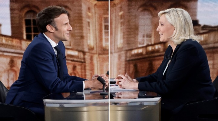 Macron ve Le Pen düellosunda başörtüsü tartışması!