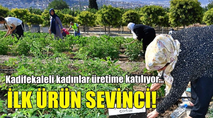 Mahalle Bostanı nda ilk ürün sevinci!