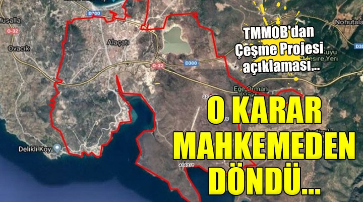 Mahkemeden tarım arazilerini kurtaracak Çeşme Projesi kararı!