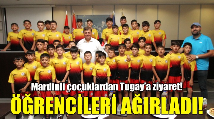 Mardinli çocuklardan Başkan Tugay’a ziyaret!