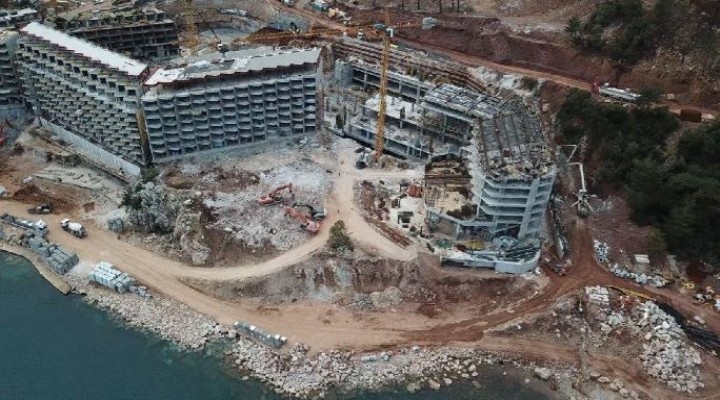 Marmaris teki tartışmalı projede inşaat durdu