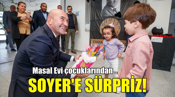 Masal Evi çocuklarından Başkan Soyer’e sürpriz!