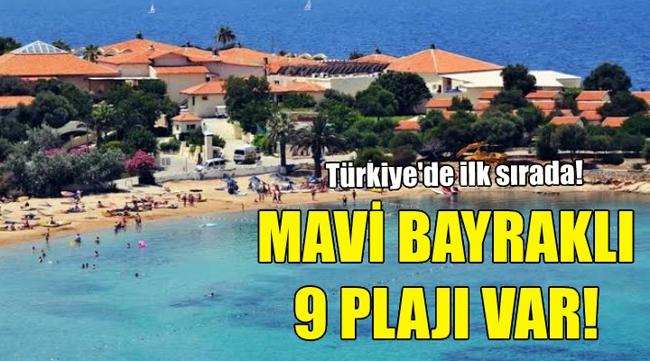 Mavi bayraklı 9 plajı var!