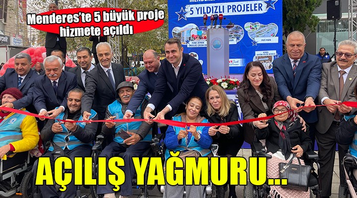 Menderes Belediyesi’nden açılış yağmuru…