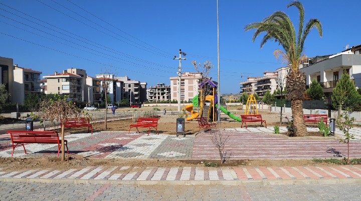 Menderes te park çalışmaları devam ediyor!