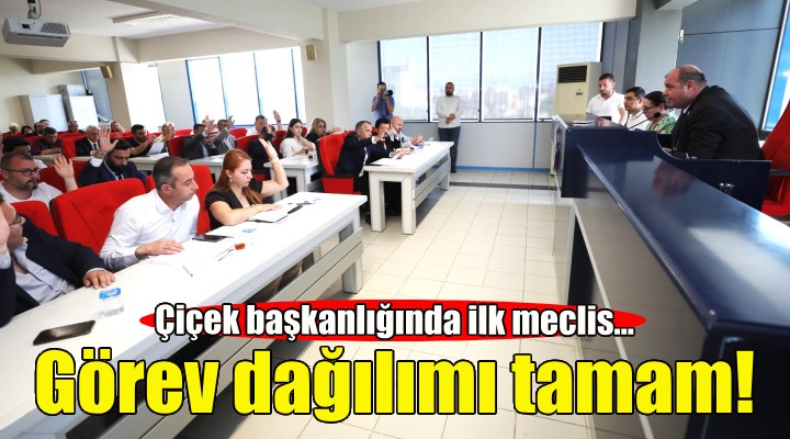 Menderes te görev dağılımı tamam!