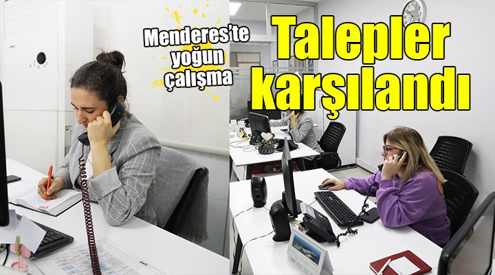 Menderes te halkın taleplerinin yüzde 94 ü karşılandı!