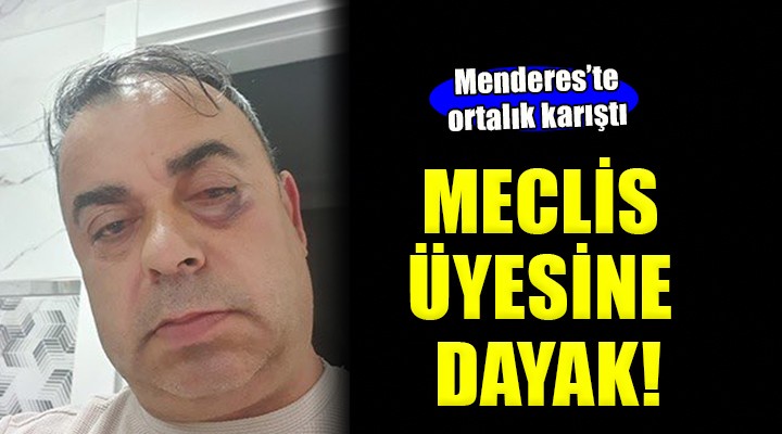 Menderes te ortalık karıştı... Meclis üyesine dayak!