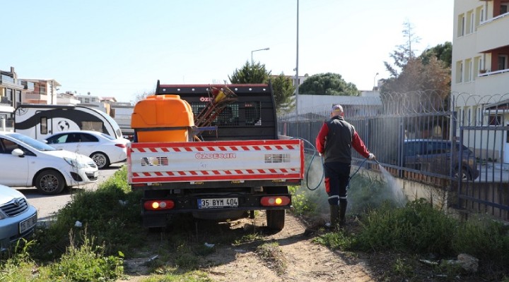 Menderes te ot ilaçlamaları başladı