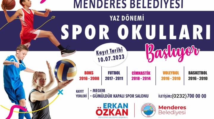 Menderes te spor okullarına büyük ilgi