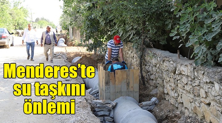 Menderes te su taşkını önlemi