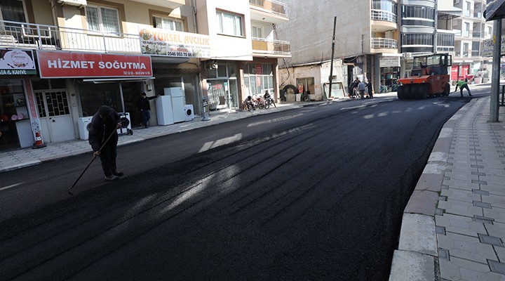 Menderes te yol çalışmalarında ikinci etap başladı